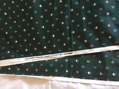 2.33 Yards Paul Kaufmann Baskets Dots Cotton Fabric Green Colorworks