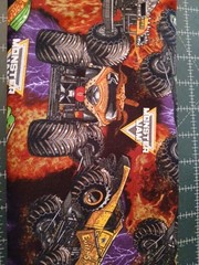 100% Cotton Novelty Fabric Monster Jam Trucks 1.5 Yard cut