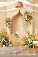 Ling’s Moment Wedding Arch Draping Fabric 2 Panels 32Ft x 30″ Wrinkle-Free