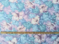 Stanley King Studio Fabric Pastel Floral Dupont Teflon Cotton 55″ By The Yard