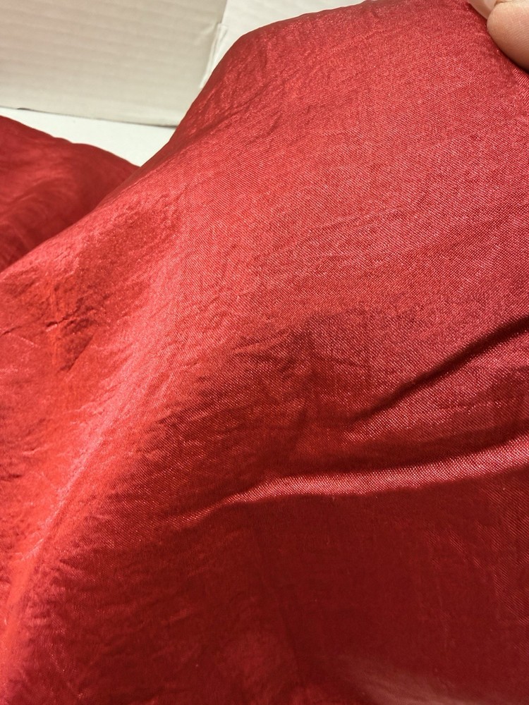 Red Burgundy Taffeta Fabric 3 Yards x 57” Wide Shiny Textured Sewing Craft