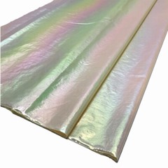 Pearlized Fabric Gradient Color Shiny Rainbow Crinkle DIY Cloth for Puffer Dress