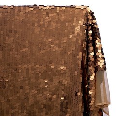 Paillette Sequins On Mesh Fabric 3/4 Inch Circles On Stretch Knit Polyester Net