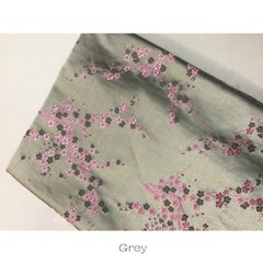Chinese Damask Fabric Plum Blossom Faux Silk Jacquard Brocade Cloths By Metre