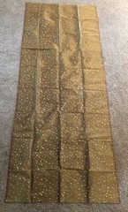 Gold Mesh Fabric w/Dots Shimmery Translucent Backdrop Craft 42″x9ft NEW