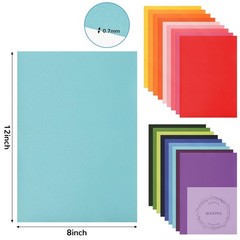18 Pieces Faux Leather Sheets 8×12 inches Rainbow Soft Leather Fabric Colourful