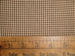 Faded Memories Brown Small Check Apparel Quilt Sewing Homespun Apparel Fabric