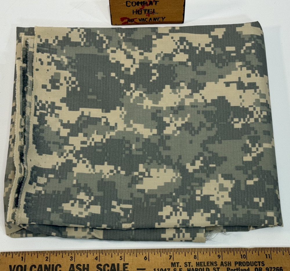 ACU Digital Camo Poly Cotton Camouflage Twill Fabric Segments