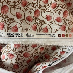 Belle Nouveau Connecting Threads Fabric Twisting Tulips Antique Pink 44″ x 4yds