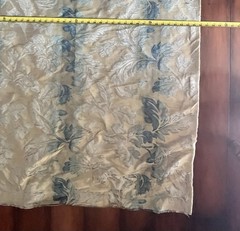 56” X 102” Fabric Remnant Floral Damask Craft Projects Blue Gold Ombre