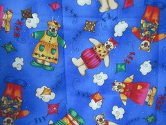Bears/kites KP Kids & Co by Kari Pearson for SSI Cotton Fabric 1 YD X 42″W