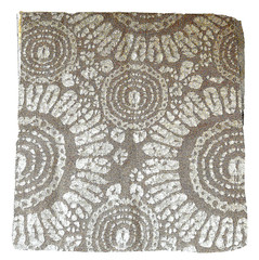 Designer Upholstery Fabric Sample Geometric Tan Beige Ivory 17 x 16″