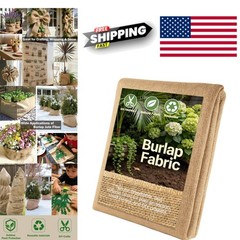 Versatile 20 Inch by 7 Foot Jute Fabric Roll for Rustic Crafts and Home Projects