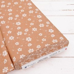 Threadart Cotton Quilting Fabric By The Yard – Vintage- Ivory Flower