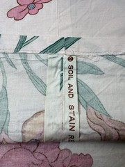 Bloomcraft FABRIC Orig. Screen Print By Luther Travis Floral 1981 29×78” Read