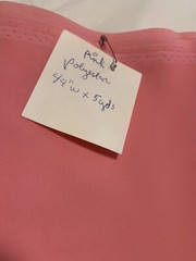 ❤️Chiffon Single Woven Polyester 5 Yards Coral Pink Lightweight 44”W