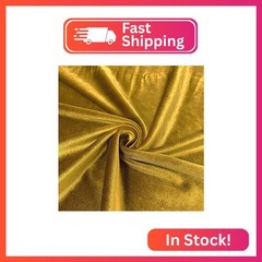 Valentina Textile Inc Stretch Velvet Fabric is 58/60″ inches Wide (1 Yard, Musta