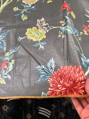 Vintage 1984 G P & J Baker Polished Cotton Floral Chintz Fabric 44″ x 56″ Tree