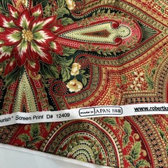 Peggy Toole Robert Kaufman Holiday Flourish 12409 Japan Quilting Fabric 1 Yd