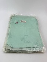 Lot of 12 Pure Silk Habotai Fabric Squares 27×27 8MM Mint Green New Hong Kong