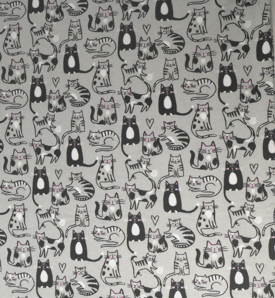 Jo-Ann Fabric Super Snuggle Flannel Fabric Cats Two Yards 44″ Wide New