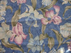 Springs Iris Orchids Fabric 4.5 Yards x 44″ Cotton Blue Pink White Pastels