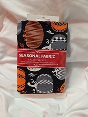 Seasonal Fabric 1-Yard Precuts Pumpkins 100% Cotton 36×44 91.45×111.8cm NEW