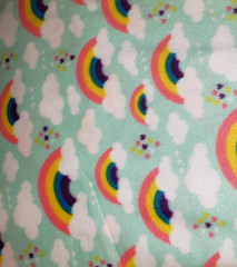BRIGHT RAINBOWS – BLIZZARD FLEECE – BY THE YARD – 59″ WIDTH – SOFT HAND