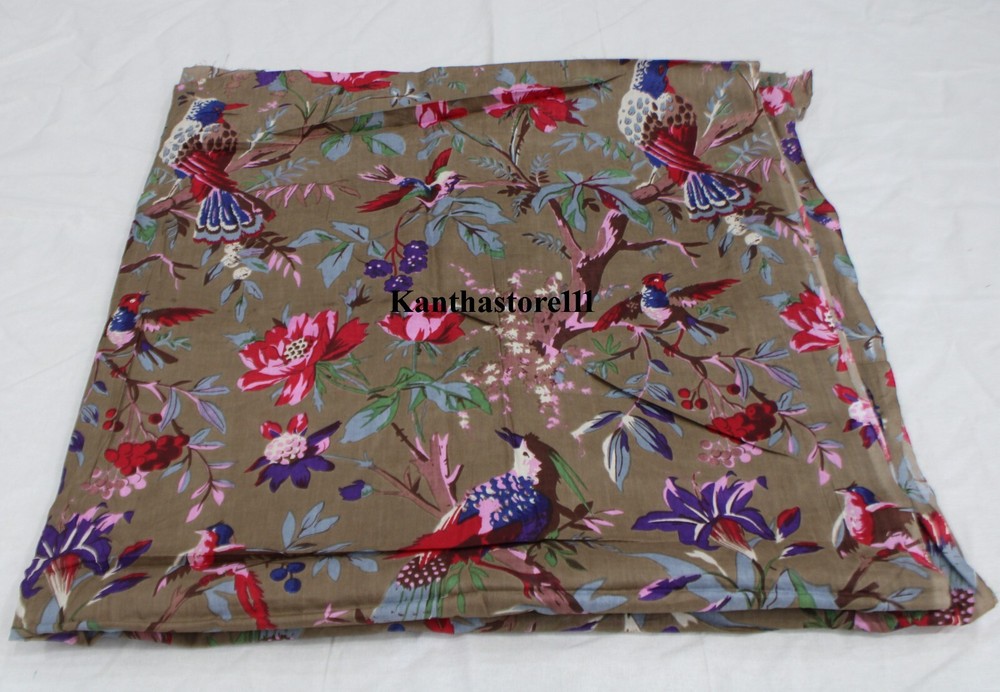 Bird by the yard fabric Indian cotton fabric quilting fabric home décor fabric
