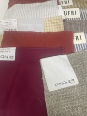 Fabric Samples Square Jab, Kufri, Carlucci Lot of 70 PC Multi Color Design