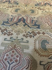 Cotton Tapestry Fabric 56″X2.5 Yards Tabiz Earthy Tones Earth Blue Burgundy +