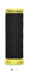 Gutermann Elastic Thread 11 Yards-Black Black