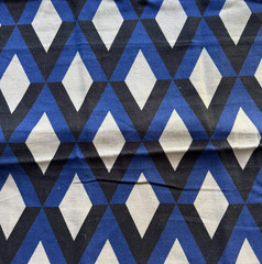 Gaston Daniela Prati Azul Spain Fabric Remnant 24″x24″