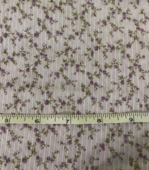 1.5 yard piece of tiny purple flowers on lavendar background by VIP Cranston