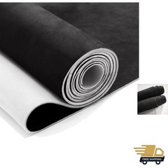 Black Suede Headliner Fabric 120″ L × 60″ W for Car & Truck Interiors