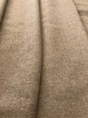 3 YDS Handwoven Natural Taupe Wool – Rustic Tweed SOFT Homespun 63″ wide 7.4 oz