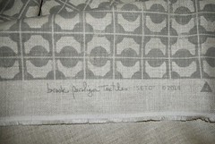 Brook Perdigon SETO — DUSK Gray 100% Linen 1.11 yds x 51.5w Fabric LARGE REMNANT