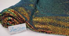 Iridescent Lavender Glitz Sequins Fabric / 3mm Sequin on Poly Mesh BTY