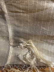 Designer Quality 100% Silk Heavy Thai Dupioni Fabrics Stripes – Natural!!!