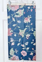 3 Yds Vintage Atelier Originals An-Long Lee Blue Jacobean Upholstery Fabric