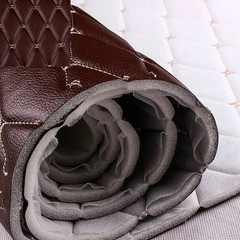 100x158cm Faux Leather Quilted PVC Fabric Car Interior Upholstery Mat
