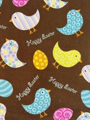 Fabric OOP Easter Chicks Brother Sister Design Studio Washed Cotton 61″ L x 43 W