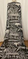 100% Cotton Batiste Black White Palm Print Fabric By The Yard 58″ Wide