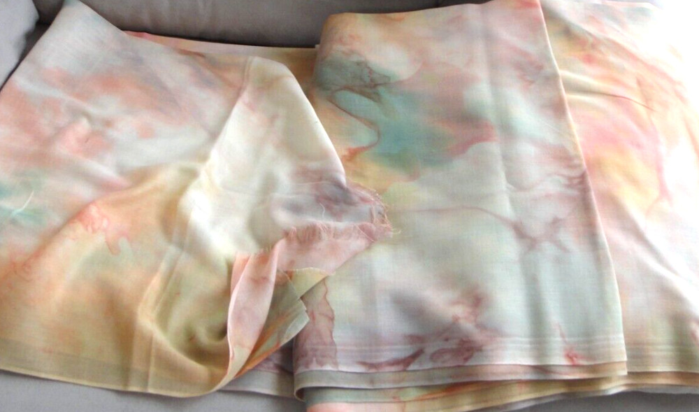 PASTEL FABRIC BLEND-IN COLORS Thin Chiffon 5-6 YARDS One piece