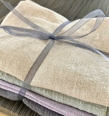 Bundles of Lightweight Pastel Linen & Cotton/Linen Fabric for Crafting