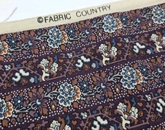 Fabric Country Fabric Piece ~42″ X ~35″ Floral Design Purple Blue Hippie Boho