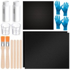 15 Pcs Carbon Fiber Repair Kit with 3k 200g Plain Weave Carbon Fiber Fabric E…