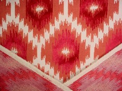 4-1/8 yards Lee Jofa / Mulberry FD677 Burr Velvet Ruby Drapery Upholstery Fabric