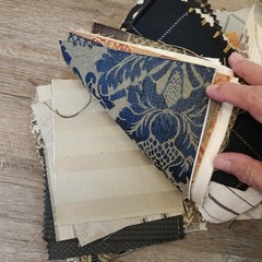 Mixed Brands Upholstery Fabric Samples Scraps 5×6 Lot 125 Geometric Quilt Craft