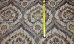 BALLARD DESIGNS SCANDICCI GRAY KRAVET DAMASK MULTI-USE FABRIC 2.1 YARDS 55″W